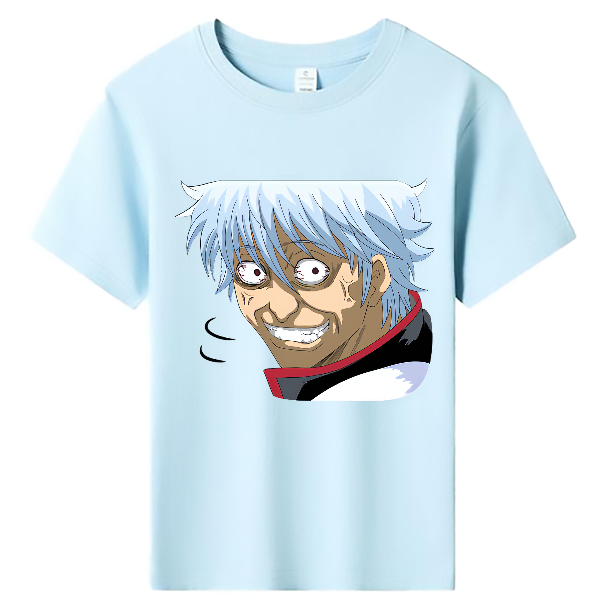 （画像用） ぎんたま 坂田銀時（さかたぎんとき） 神楽 志村新八（しむら しんぱち） GINTAMA Sakata Gintoki Kagura Shimura Shinpachi 綿100％キッズTシャツ（フロントプリント）